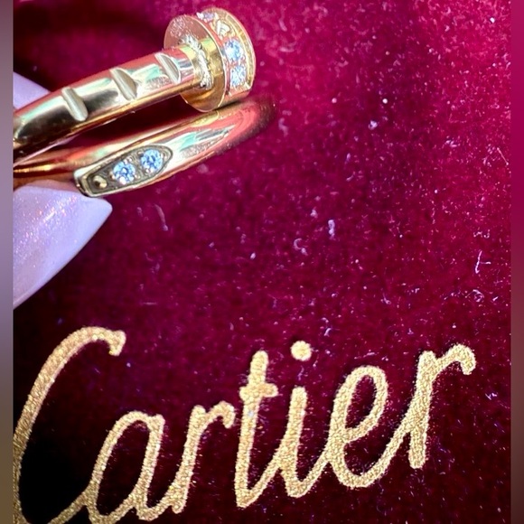 👑✅PRICE FIRM✅ Gold Plated Fashion Bejeweled Nail Ring - Picture 5 of 11